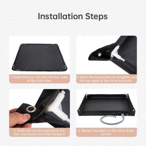 Folding Outdoor Camping Shower Tray Base  - for Pets & Travel - Image 4