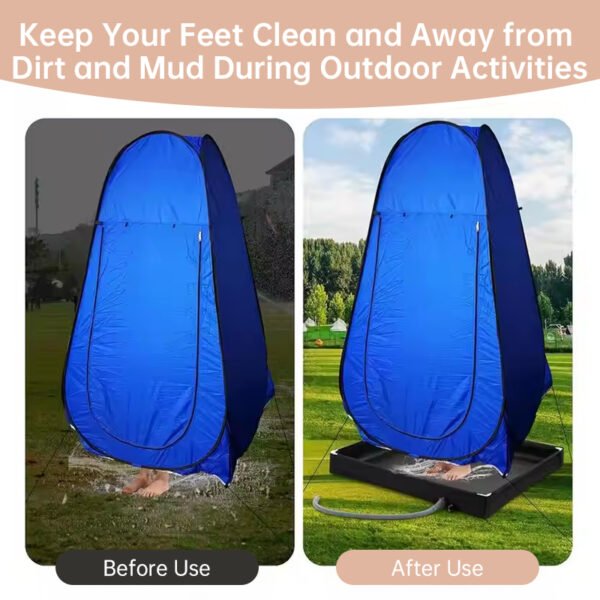 Folding Outdoor Camping Shower Tray Base  - for Pets & Travel - Image 6