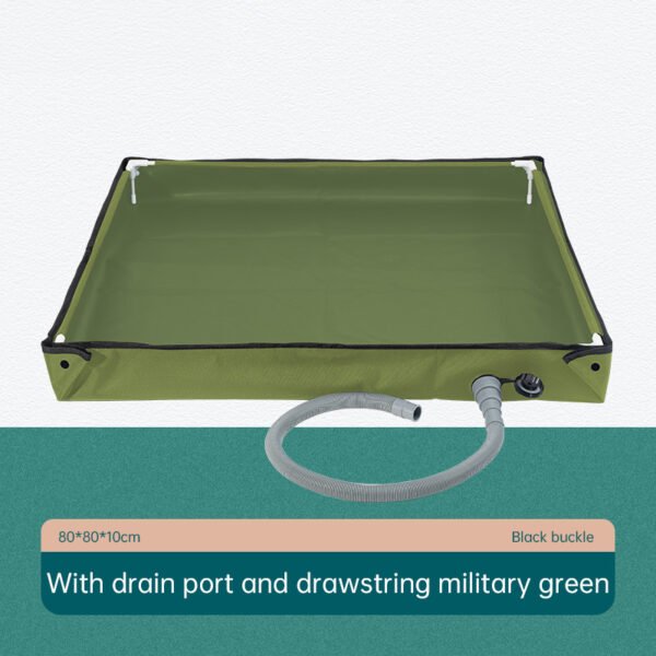 Folding Outdoor Camping Shower Tray Base  - for Pets & Travel - Image 2